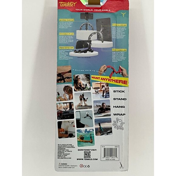 Tenikle Pro Flexible Suction Mount All-In-1 Cellphone Tablet Holder Blue - Picture 4 of 4